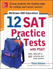 McGraw-Hill Education 12 SAT Practice Tests with PSAT, 3rd Edition – VERY GOOD