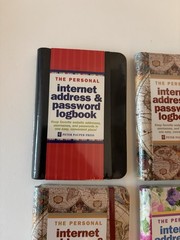 The Personal Internet Address & Password Logbook Peter Pauper Press Lot Of 4 New