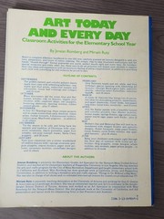 🕮 B19~Art Today & Everyday: Classroom Activities for the Elementary School Year